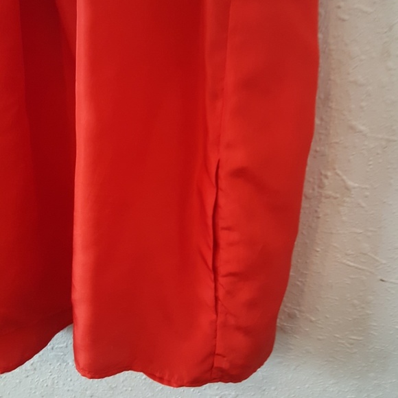 J.CREW red silk blouse - Picture 4 of 5